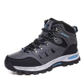 Spring Autumn Winter 36-46 Sport Training Hiking Shoe Waterproof Men Women Casual Fashion Outdoor High-top Cross-country Walking (Color: Green, size: 41)