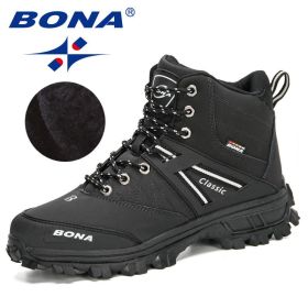 BONA 2022 New Arrival Hiking Shoes Men Outdoor Trekking Shoes Trainers Sports Sneakers Man Mountain Climbing Footwear Masculino (Color: Charcoal grey S gray, size: 10)