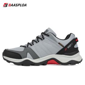 Outdoor Hiking Shoes for Man Waterproof Travel Shoes Fashion Leather Comfortable Climbing Sport Sneaker Baasploa 2022 (Color: 113203-QH, size: 43)