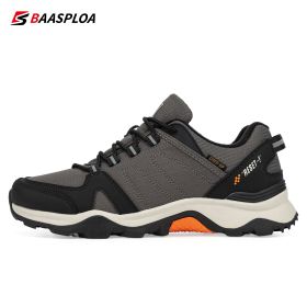 Outdoor Hiking Shoes for Man Waterproof Travel Shoes Fashion Leather Comfortable Climbing Sport Sneaker Baasploa 2022 (Color: 113203-ZH, size: 43)