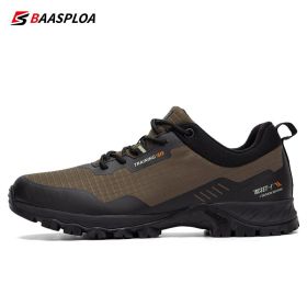 Man's Anti-Skid and Wear-Resistant Mountain Hiking Shoes Waterproof Outdoor Sneaker Comfortable Male Shoes Baasploa New (Color: 123202-ZS, size: 44)