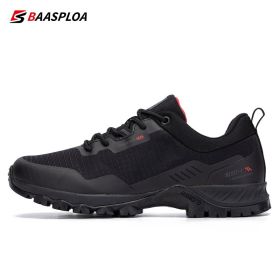 Man's Anti-Skid and Wear-Resistant Mountain Hiking Shoes Waterproof Outdoor Sneaker Comfortable Male Shoes Baasploa New (Color: 123202-HE, size: 44)